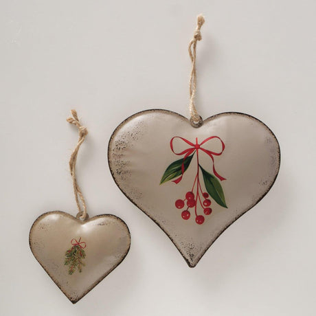 Boltze Home Deco Anhänger Herz Set a 2