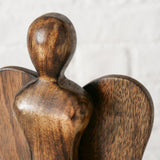 Boltze Wohnfigur Engel Holz 16x35cm
