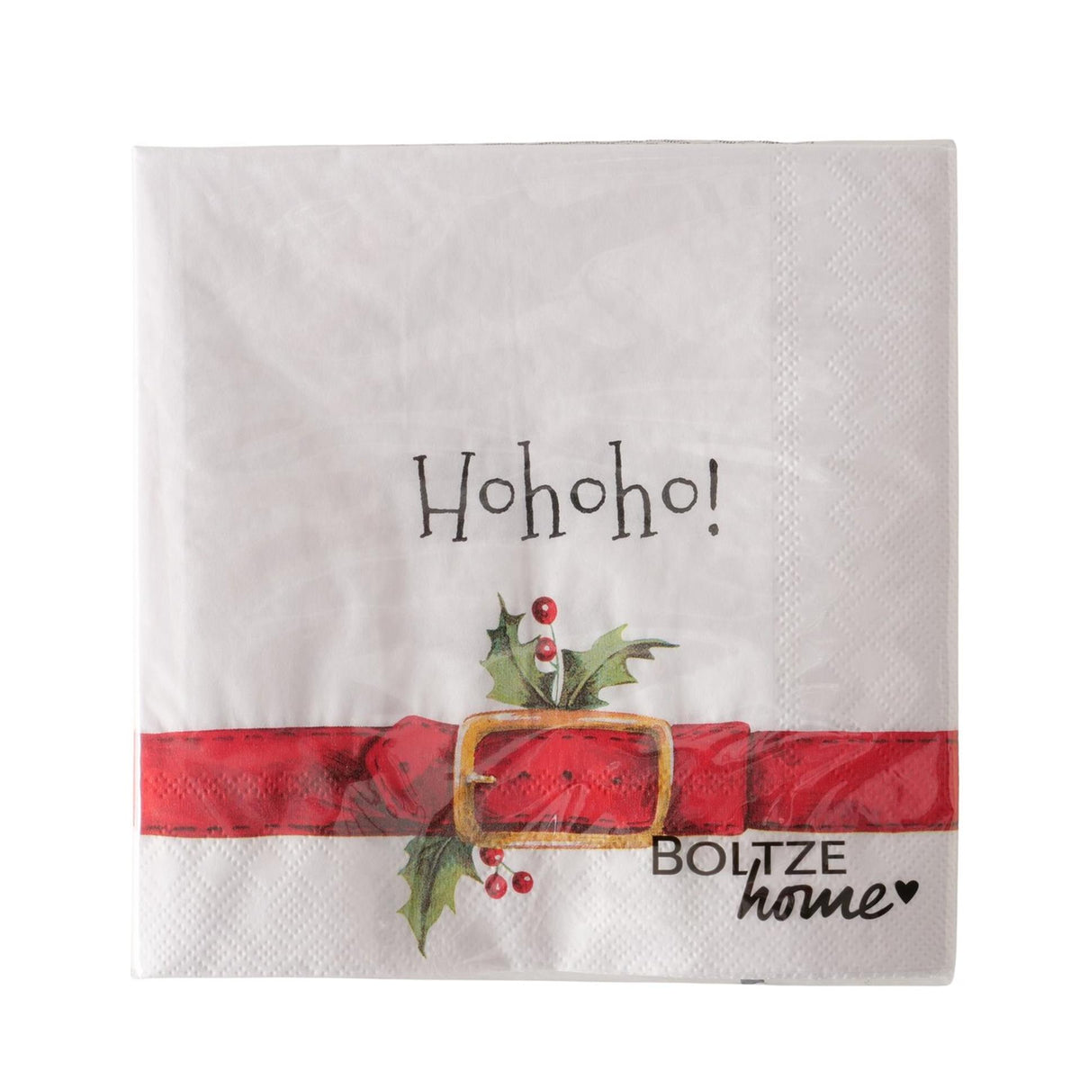 Boltze Home Servietten Hohoho 20er Pack 16,5x16,5x3cm