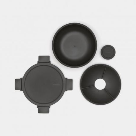 Brabantia Salatbehälter 1,3l dunkelgrau