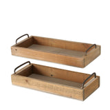 Boltze Heimtablett Holz 2-teilig
