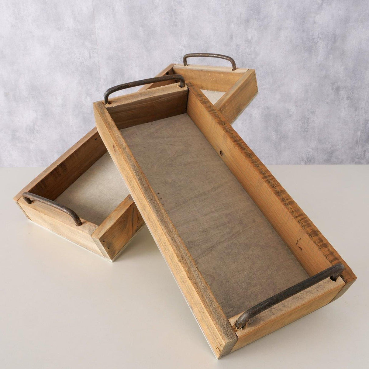 Boltze Heimtablett Holz 2-teilig