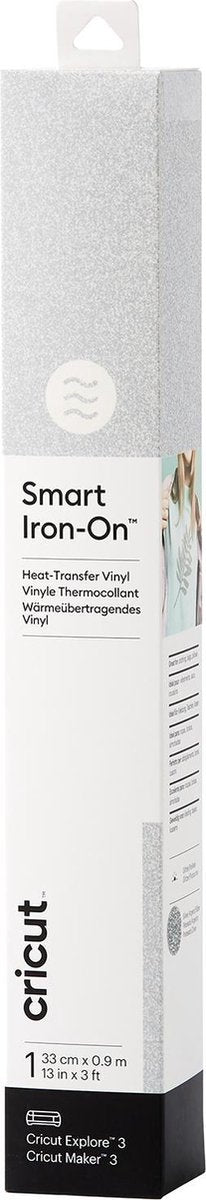 Cricut smart iron-on™ folie zilver, glittereffect