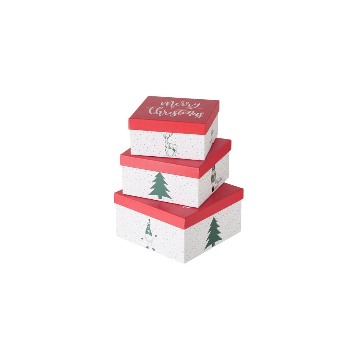 Boltze Home Geschenkbox-Set Chrissy 3-teilig quadratisch