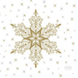 Duni Servietten Schneesterne weiß 24x24cm