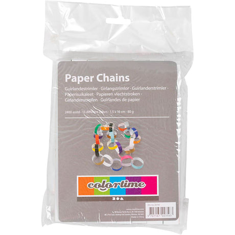 Papierstreifen - verschiedene Farben, 2400st.