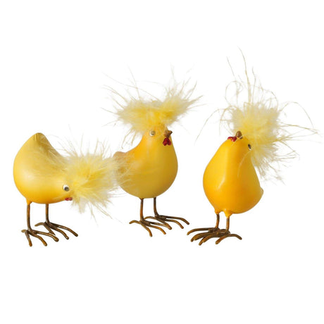 Boltze Home Figur Huhn Henny 4x3x5,5cm 3-fach sortiert