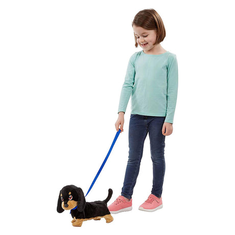 Goliath Animagic Wackeltier Kuscheltier Hund – Schwarz – Interaktives Kuscheltier – Gehen und kommunizieren Sie mit Wackeln