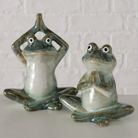 Boltze Home Figur Steffo Frosch H14cm