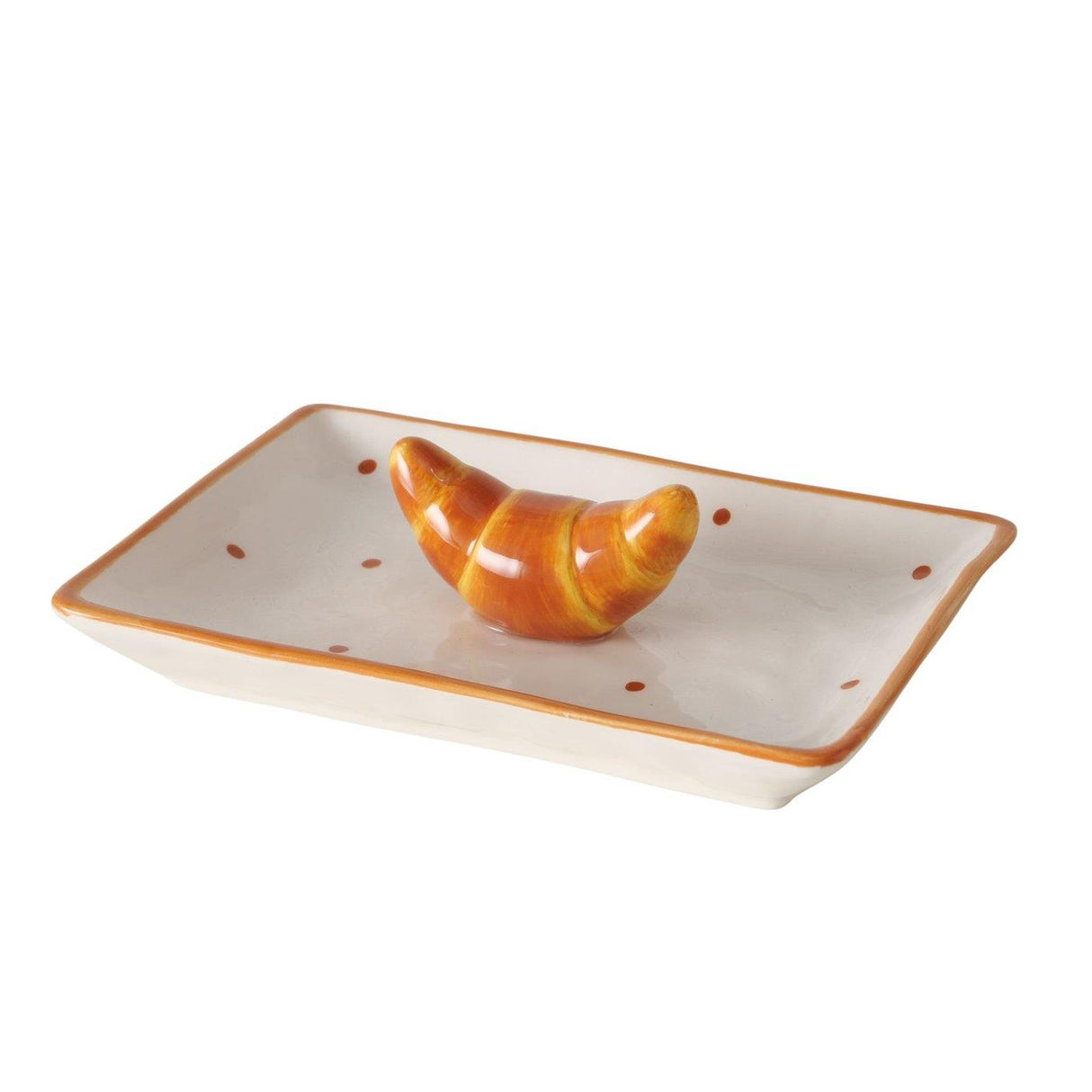 Boltze home schaal croissant 12,5x8,5x3cm keramiek