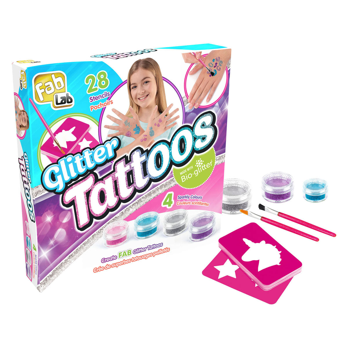 Goliath games fablab glitter tattoos