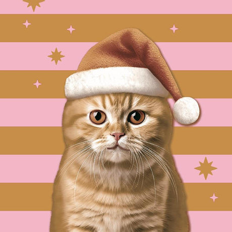 Duni napkins xmas cat 33x33cm