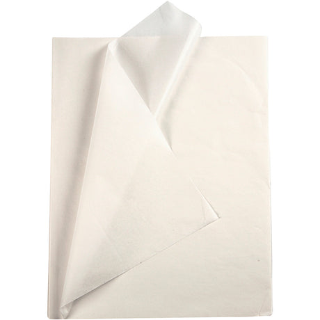 Creativ Company Seidenpapier, Blatt 50x70 cm, 17 g, weiß, 25 Blatt 1 Karton