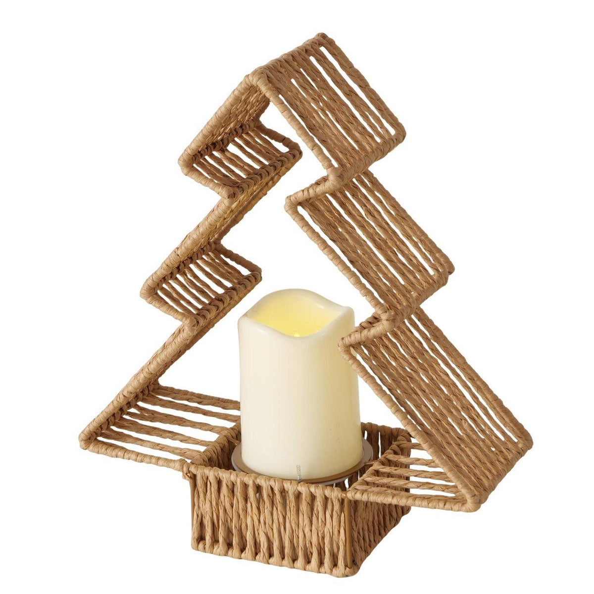 Boltze home decoratieve boom luma met led h31cm ijzer natuur