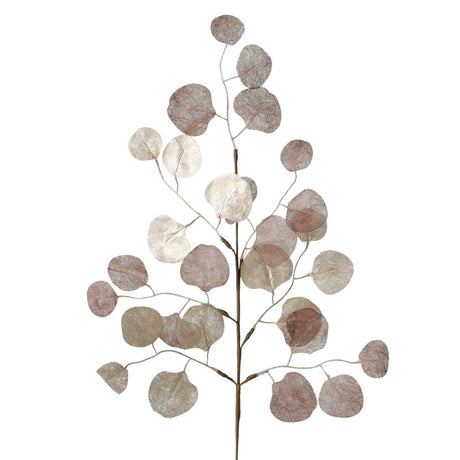 Boltze home decoratietak eucalyptus h40cm papier ijzer polyester bruingoud