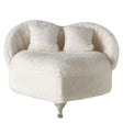 Boltze home juwelenkistje couchy 15x13cm polyester crã¨mewit