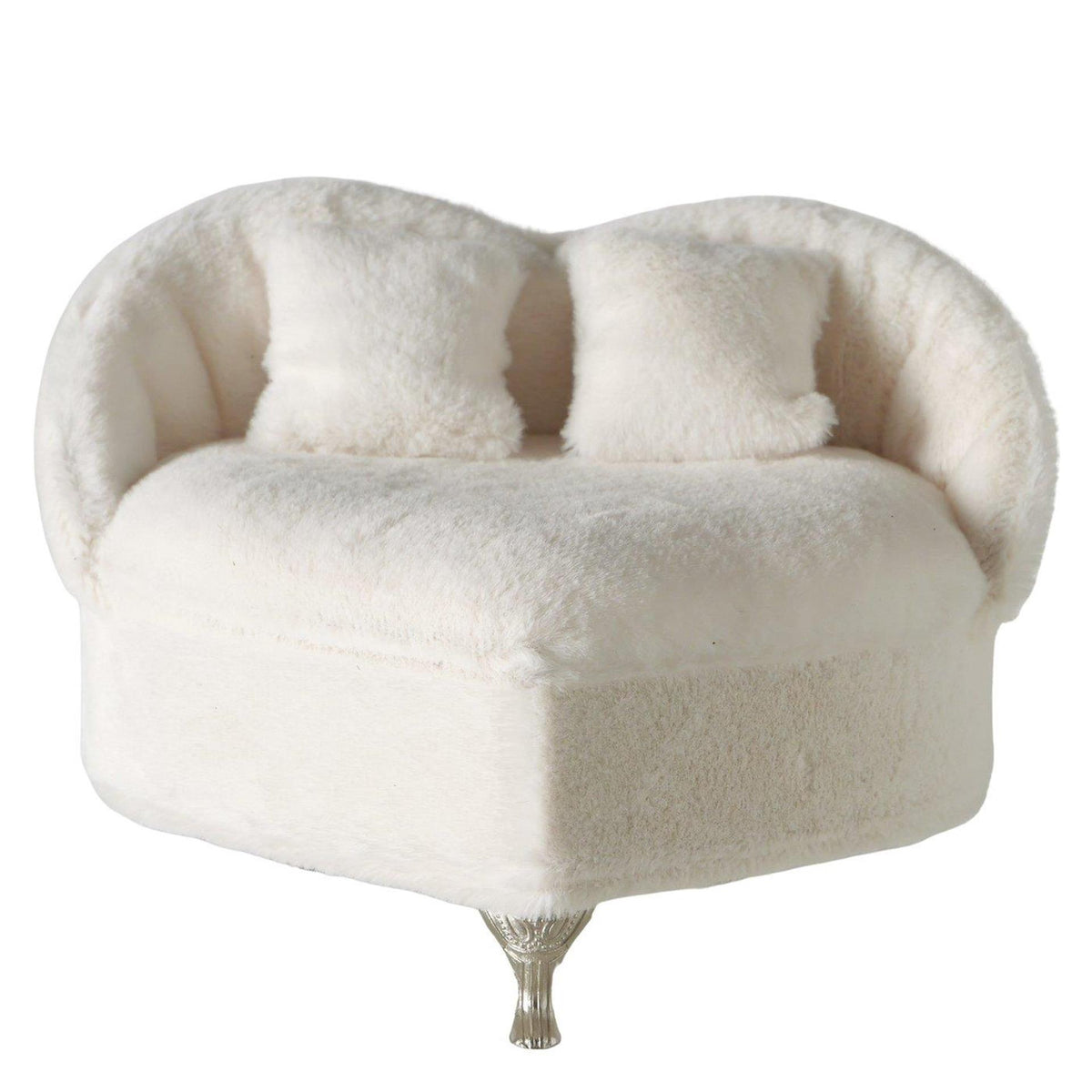 Boltze home juwelenkistje couchy 15x13cm polyester crã¨mewit