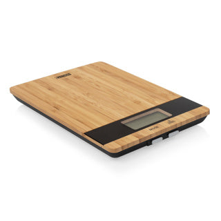 Princess 492944 Küchenwaage – digital – stilvolles Bambus – 1 g bis 5 kg – Tara-Funktion