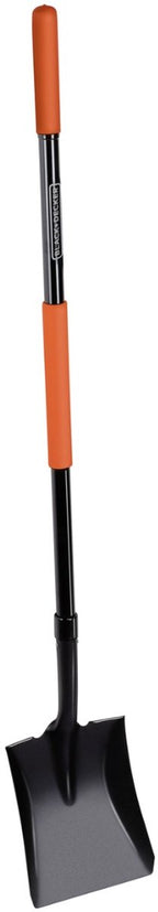 Black+decker schep - vierkante kop - 149 cm - stevig en lichtgewicht glasvezel - zwart