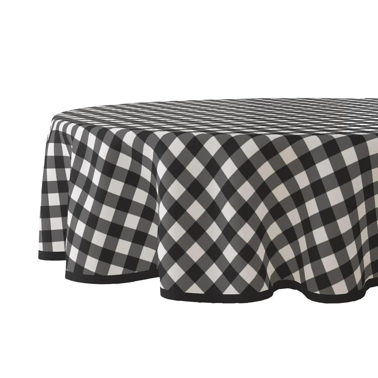 Wicotex Tischdecke rund diamantschwarz - 160cm