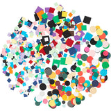 Creativ Company Kartonmosaik, Größe 10+15+20 mm, ca. 80000 Stück, verschiedene Farben, 8x180 g 1 Karton