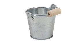 Pb. 8 metal buckets w handle galv. ø6,5x6 cm