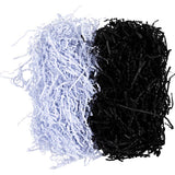 Creativ Company Knisterpapier, L: 25-30 cm, B: 3 mm, schwarz, weiß, 2x50 g 1 Box
