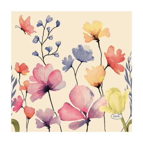 Duni Servietten Floral Haven, 3-lagiges Gewebe, 24 x 24 cm