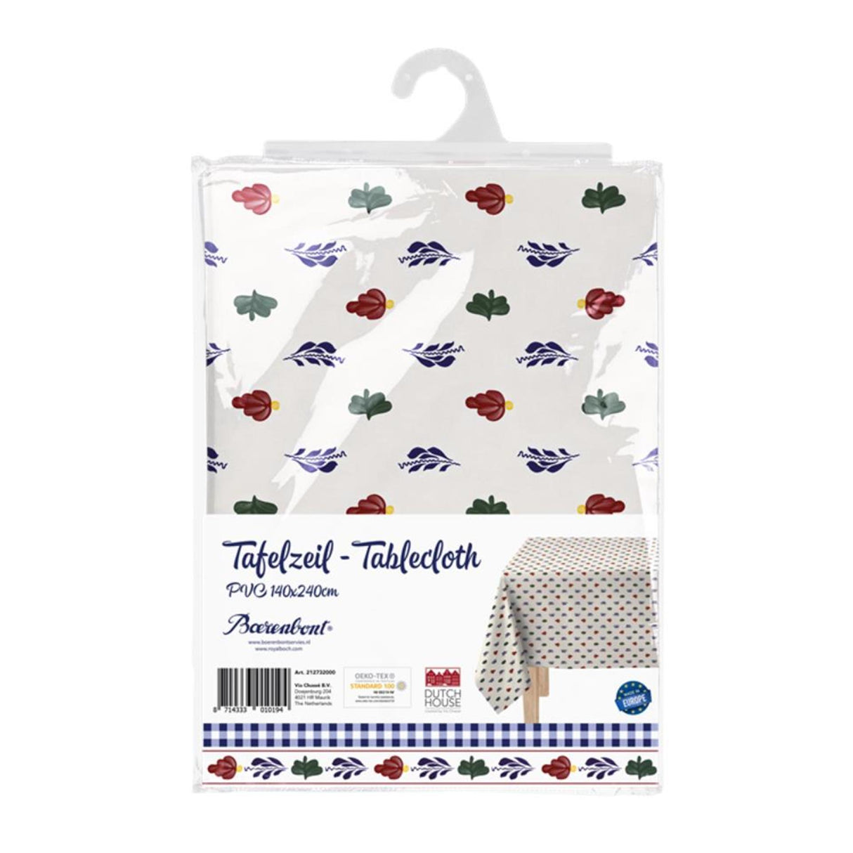 Dutch House Gingham-Tischdecke 140x240 cm
