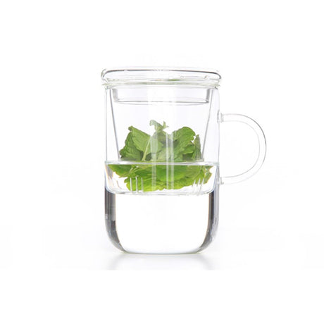 Teeglas mit Filter ø 8cm h=12cm