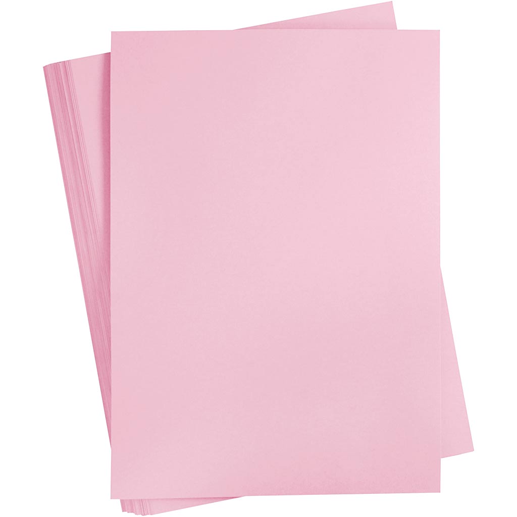Creativ Company Farbkarton, A2, Blatt 420x594 mm, 180 gr, hellrosa, 100 Blatt 1 Karton