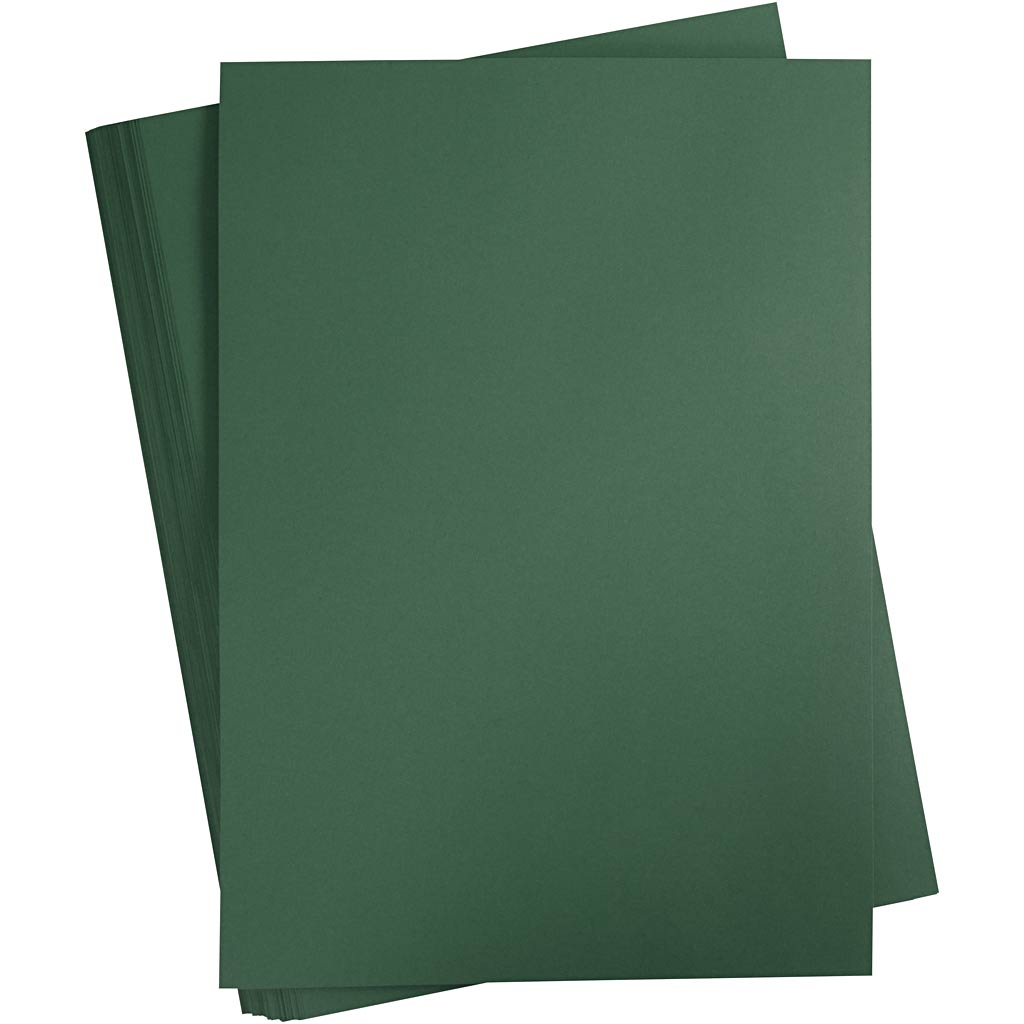 Creativ Company Farbkarton, A2, Blatt 420x594 mm, 180 gr, dunkelgrün, 100 Blatt 1 Karton