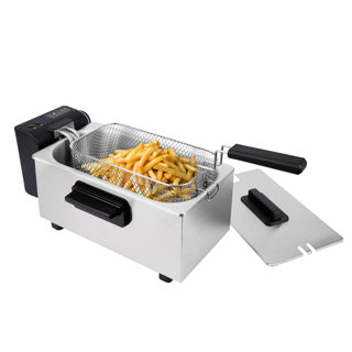 Daily Home Fritteuse 3l Edelstahl schwarz