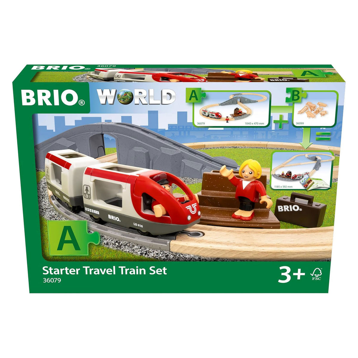 Ravensburger Brio Start Zugset Reisezug - 22 Teile.