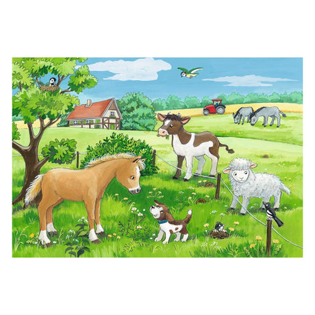 Ravensburger Puzzle Jungtiere im Grünen – 2x12 Teile – Kinderpuzzle
