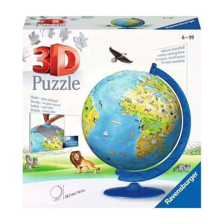 Ravensburger XXL-Kinderglobus (Englisch) - 3D-Puzzle - 180 Teile