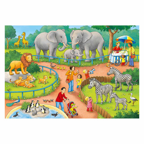 Ravensburger - Puzzle pro Tag im Zoo 2x24 Stücke
