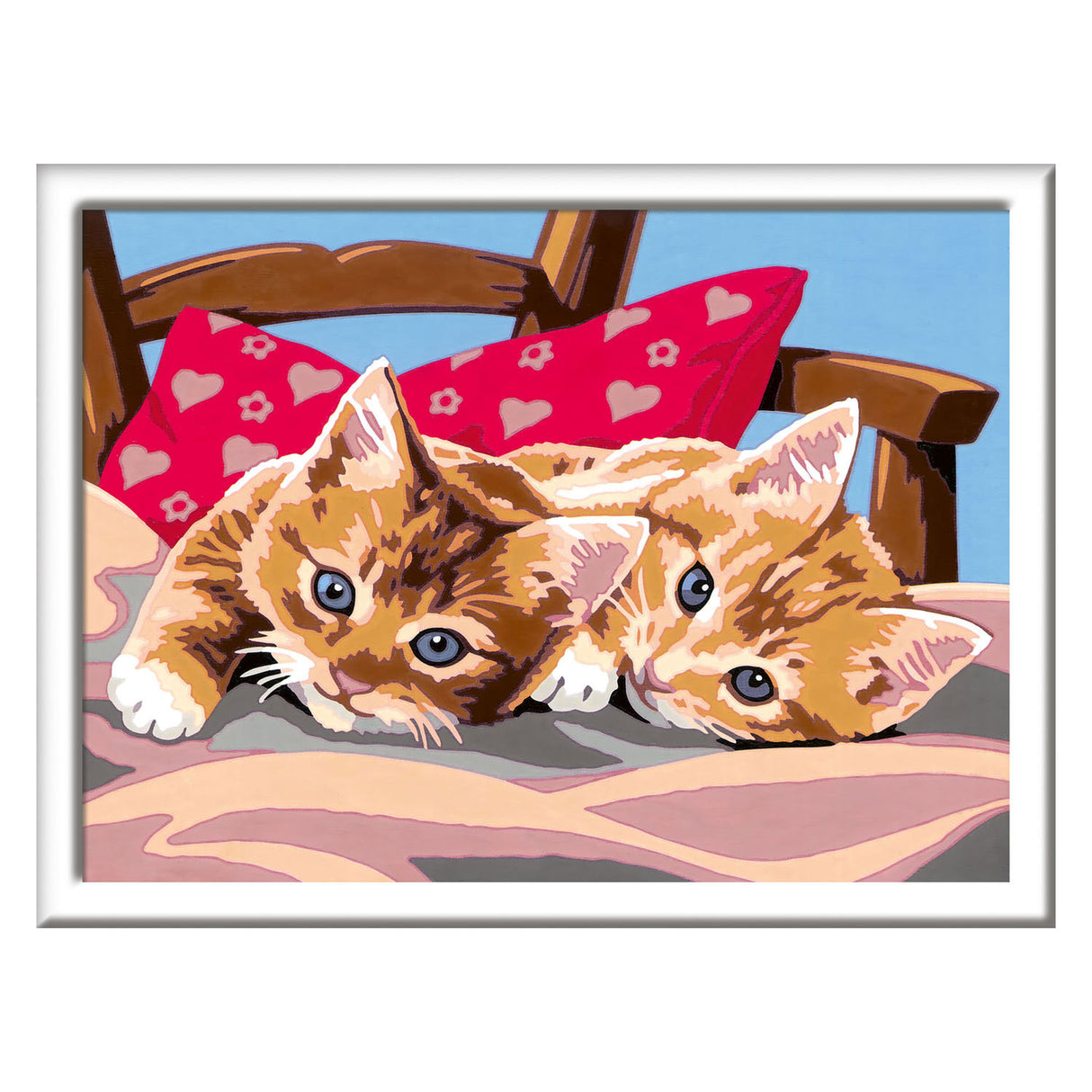 Ravensburger Creart Painting bei Nummer - Zwei kuschelige Katzen