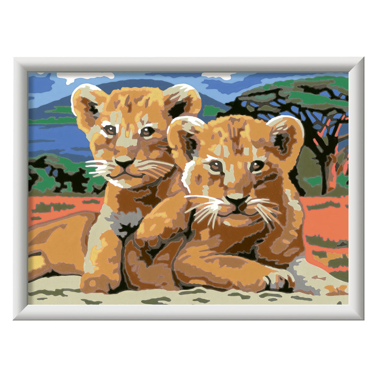 Ravensburger Creart Painting bei Nummer - Kleine Leeuwenwelpjes