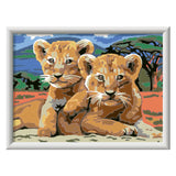 Ravensburger Creart Painting bei Nummer - Kleine Leeuwenwelpjes
