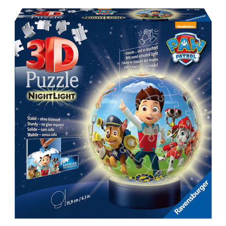 Ravensburger 3D Puzzle Paw Patrol Night Lamp, 72.