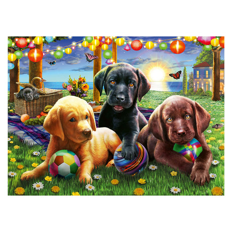 Ravensburger Puzzle Hundepicknick - Puzzle - 100 Teile