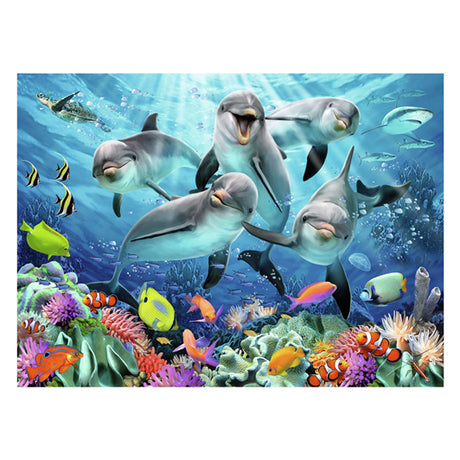 Ravensburger Jigsaw Puzzle Delfine im Korallenriff, 500st.