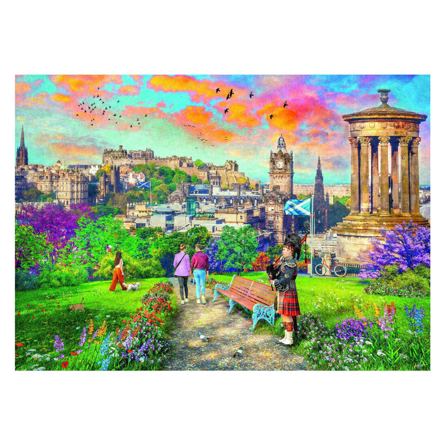 Ravensburger Puzzle Edinburgh Romantik, 1000 Teile.