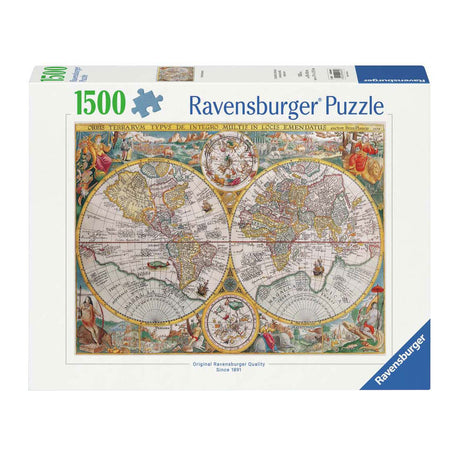 Ravensburger Puzzle Weltkarte 1594, 1500 Teile.
