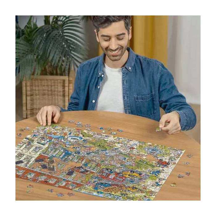 Ravensburger Puzzle Ferienresort 2: Das Hotel, 1000 Teile.