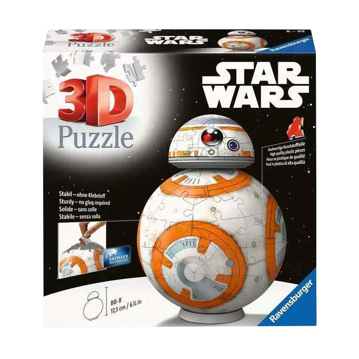Ravensburger 3D-Puzzle Star Wars BB-8, 99 Teile.