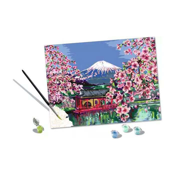 Ravensburger Kreart Gemälde bei Nummer - Japanische Kirschblüte