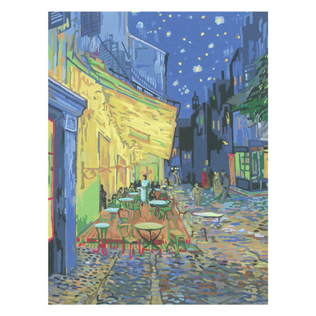 Ravensburger Kreart Gemälde bei Nummer - Café Terrace Van Gogh