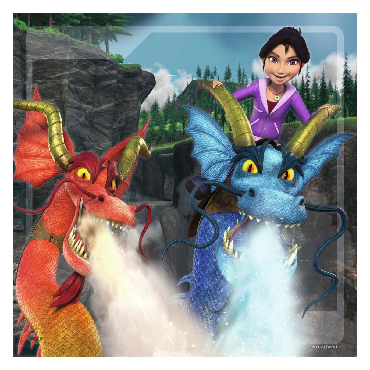 Ravensburger Dragons the Nine Realms Puzzle, 3x49 Teile.
